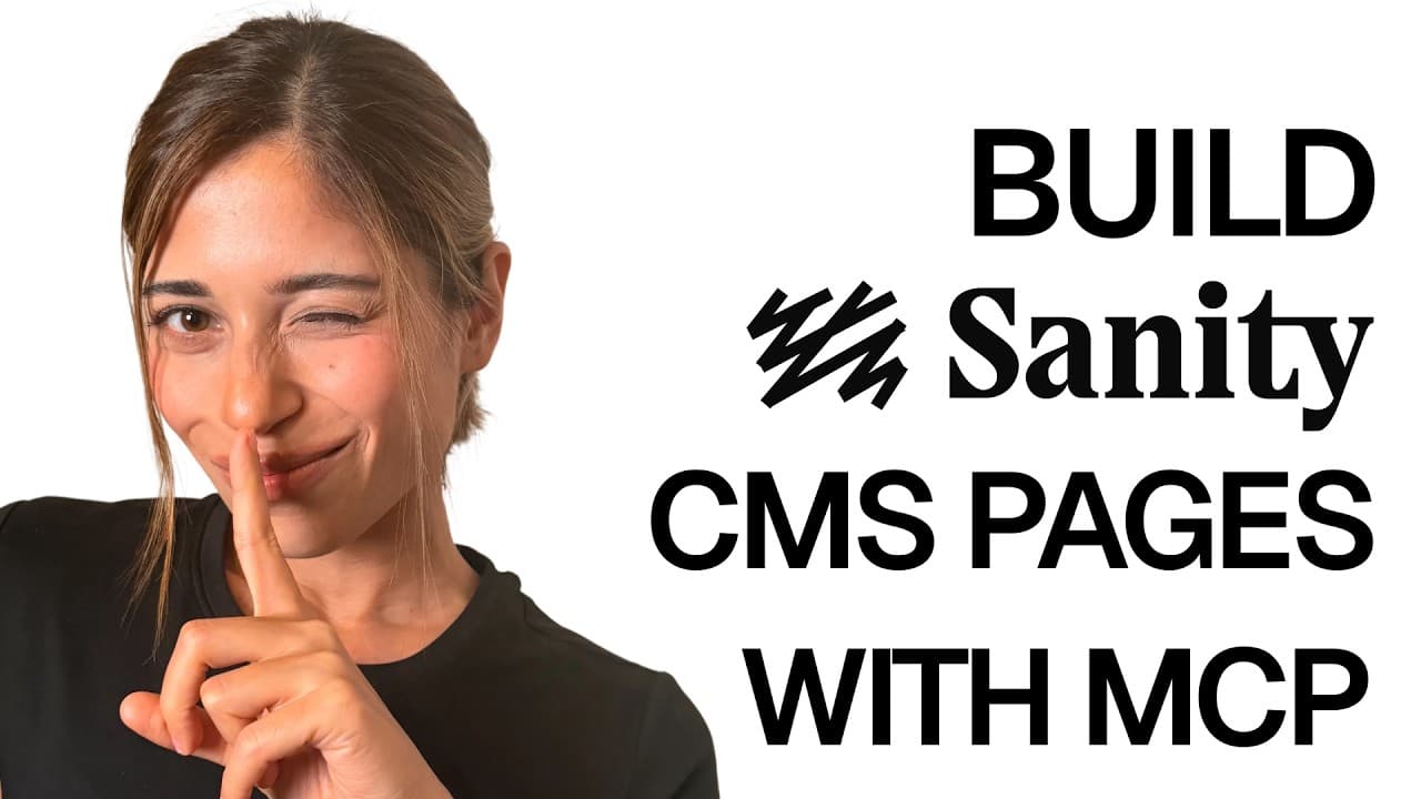 Build Sanity CMS Pages Faster with MCP