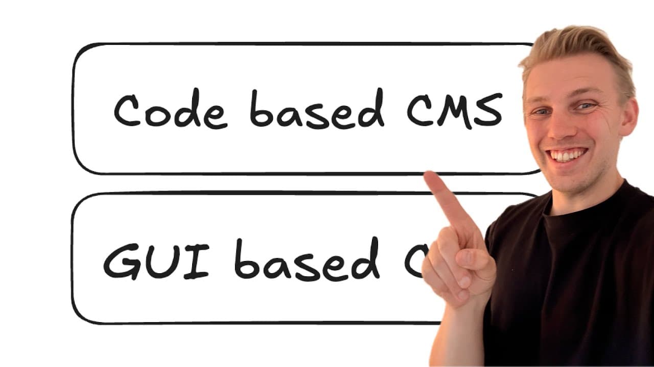 The difference between a code-based and GUI-based CMS