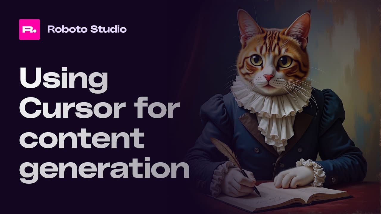 How to use Cursor for Content Generation