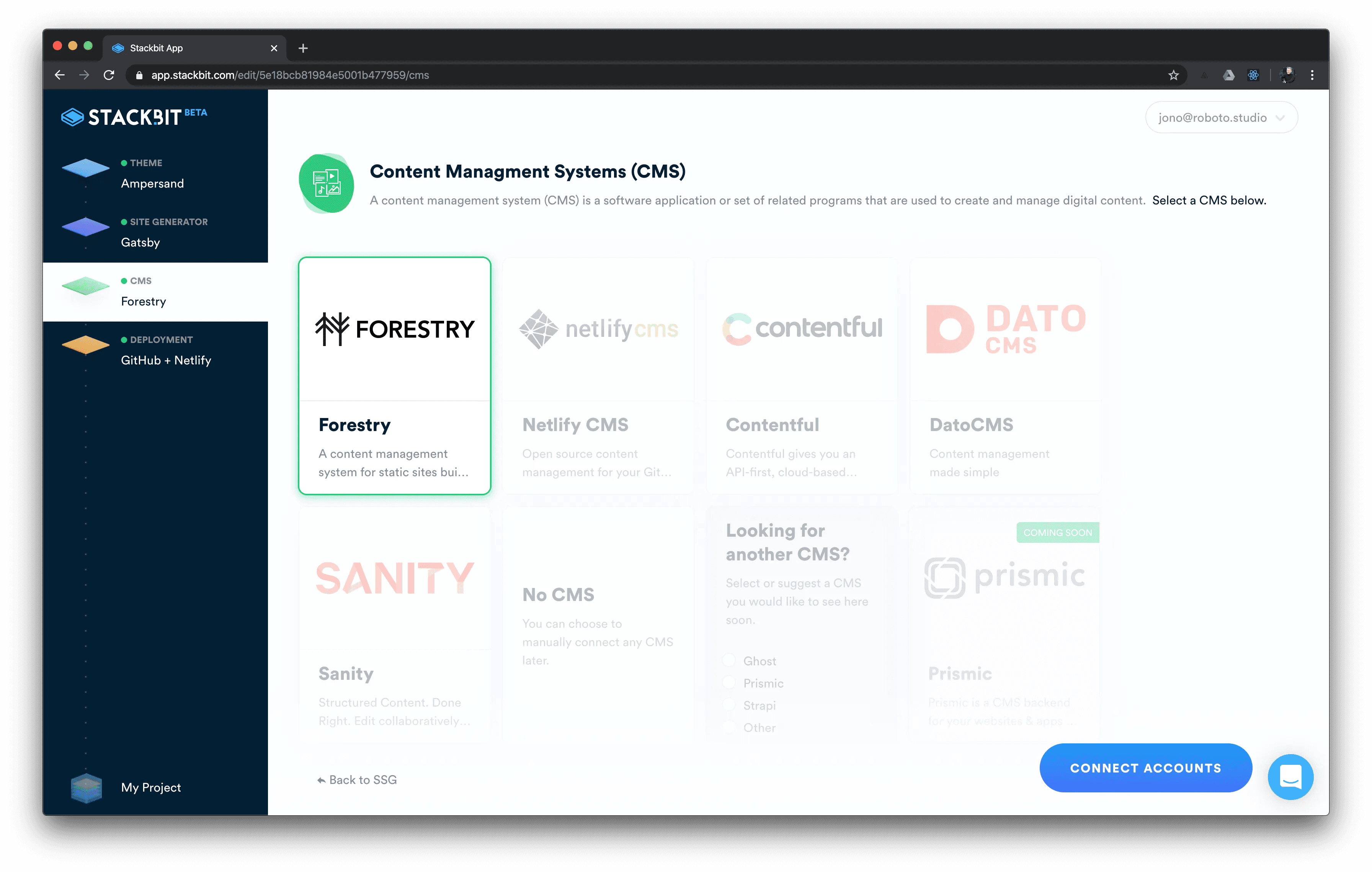 Choosing a CMS