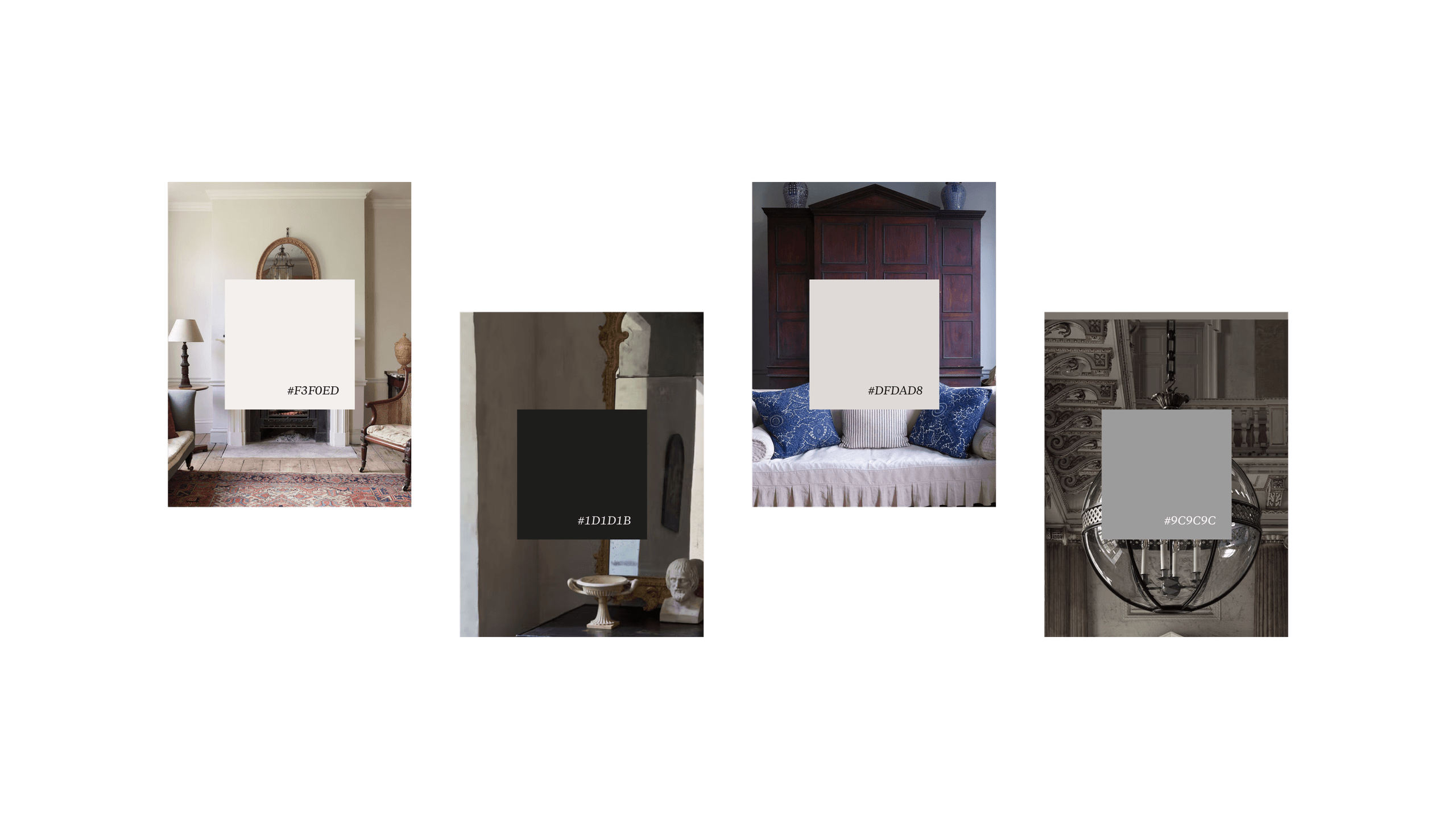 Jamb brand color palette across product and interior photography